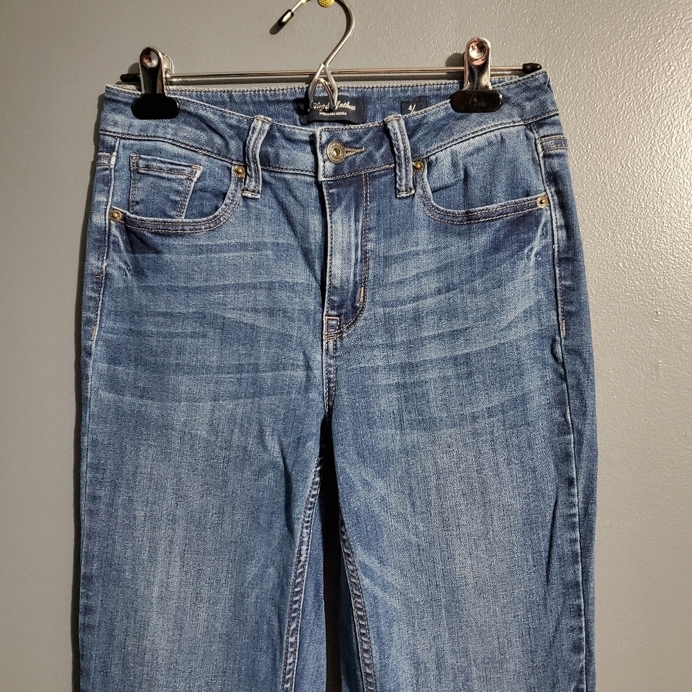 Flag & Anthem Womens High Rise Straight Jeans Dark Wash Size 4 - Picture 2 of 9